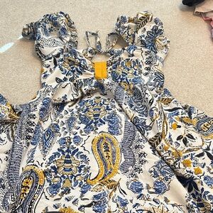 Band of the Free Floral Blue and Yellow Dress